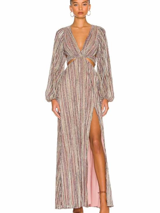 House of Harlow 1960 Dresses & Skirts - House of Harlow 1960 Multicolor Metallic Stripe Maxi Dress